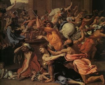 Nicolas Poussin : The Rape of the Sabine Women